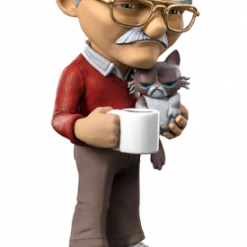 Bestpreis ⭐ Iron Studios Marvel Comics: Stan Lee With Grumpy Cat - Mini Co. Figur 🔔