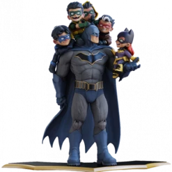 Brandneu 💯 Quantum Mechanix DC Comics: Batman "Family" (Classic) - Q-Master Diorama 🔥